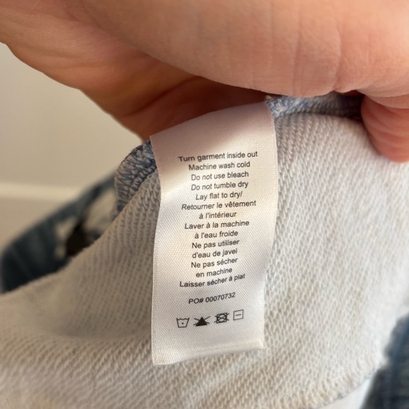 new Rag and Bone Miramar Wide-Leg Pants Cotton Terry in Scarlet - Picture 13 of 13